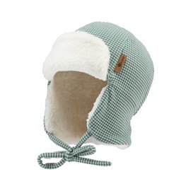 Sterntaler Boys' Aviator Hat Rib Without, Matt Green