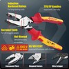 CRIPOP 3 PCS Insulated Pliers Set, 1000V Insulated Electrical Tools