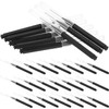 100 Piezas Microcepillo para Cejas Negro, Pp Pa612 y Acero