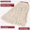 MATTHEW CLEANING 24oz 12Pack Cotton Floor Mop,Cotton Looped-Open String Heavy