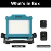 DAYATECH Cordless LED Work Light Compatible with Makita 18-20V Battery,