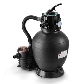 Airthereal AquaMind AM13 Sand Filter Pump for Above Ground Pool, 13" Pool Sand Filter System, ¾ HP Motor, High-Flow 3,435 GPH, 7-Way Valve, Reliable Motor for Pools Up to 11,000 Gallons