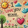 I Love You Because: A Fill-in-the-Blank Book for Sharing Love,