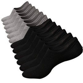 Ueither Men’s Sport Low Cut Cotton Socks With Men’s Trainer Socks Non-Slip Function -