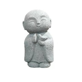 Jizo-san Osho Zen Meaning Cute Prayer Healing God Granite Religious Ornament Granite Buddha Statue (Peace Dove Kid)