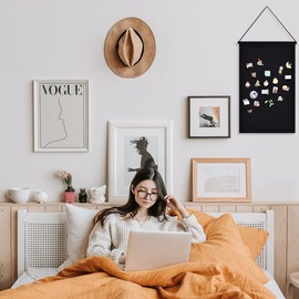 2 Pcs Pin Wall Display Banner, Badge Collection Banner Blank Wall Canvas Banner Hanging Brooch Pin Organizer for Display Badge, Buttons, Lapel Collections (Style 2)