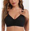 HACI Women's Front Closure Posture Bra Full Coverage Back Support
