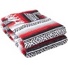 YogaDirect Deluxe Mexican Yoga Blanket, Red, 76-Inch x 57-Inch