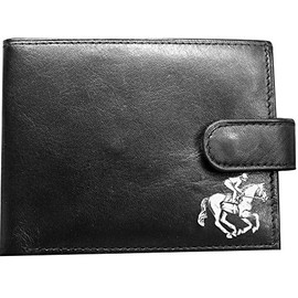 Leather Wallet with Pewter Horse & Jockey badge attached [Luggage]