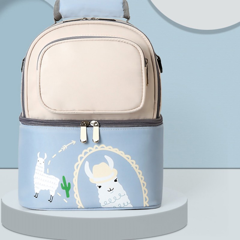 Milk Cooler Backpack Double Layer Nylon Stable Temperature Breast Milk