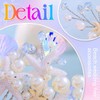GORAIS Starfish Bridal Hair Comb Pearl Beach Wedding Hair Accessories