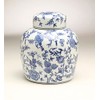 AA Importing 59953 Blue & White Ceramic Chinoiserie Ginger Jar