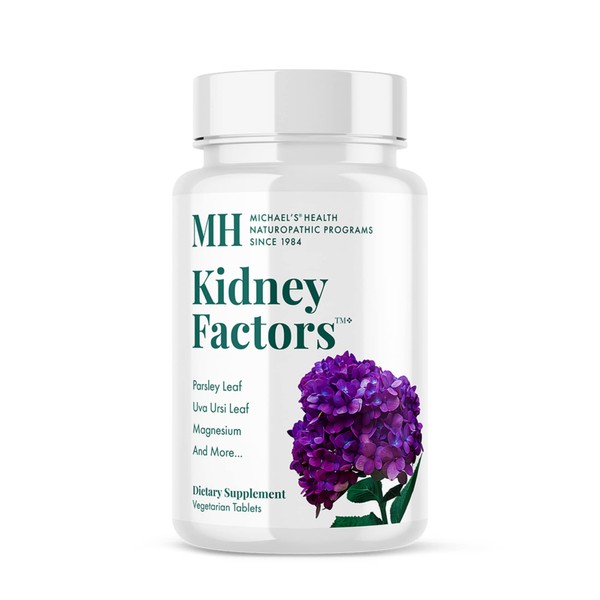MICHAEL'S Health Naturopathic Programs Kidney Factors - 120 Vegetarian Tablets - Nutrients for Kidney Function - Gluten Free, Kosher - 40 Servings