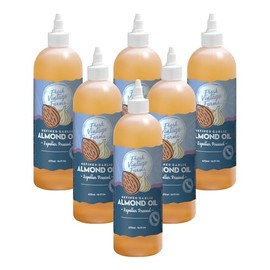 Fresh Vintage Farms, Almond Oil 16oz (6 Pack), Refined Garlic Infused, California Grown, Great for Cooking, Baking, Grilling, Dipping, & Salads