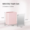 Cesun Pink Bathroom Trash Can 2.1 Gallon Wastebasket, Small Modern
