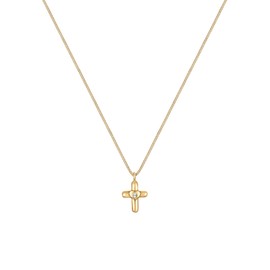 Elli Girls 925 Sterling Silver Crystal Necklace, Facet cut, Crystal