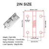 10 Pieces Self Closing Spring Hinges 2 Inch Stainless Steel