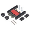 PenRux Table Saw Feed Guide Roller, Adjustable Woodworking, Double Wheel