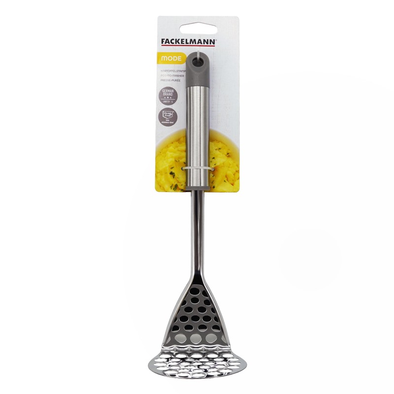 Fackelmann MODE Potato Masher, Food Crusher, With Hanging Loop, Stainless