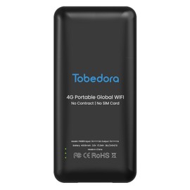 Portabal WiFi, Mobile Hotspot Device for Travel, Support 10 Devices Connection Travel Router, No SIM Card & Contracts Required, 4G LTE WiFi Hotspot in 135+ Countries