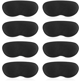 AOUOA Anti-Paking Heel Pad, Shoe Heel Protection Pad, Heel Half Cord Pad, Black, Pack of 8 4 Pairs