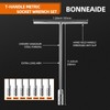 BONNEAIDE 7Pcs T-Handle Wrenches Metric Socket Set, 6mm, 8mm, 10mm,
