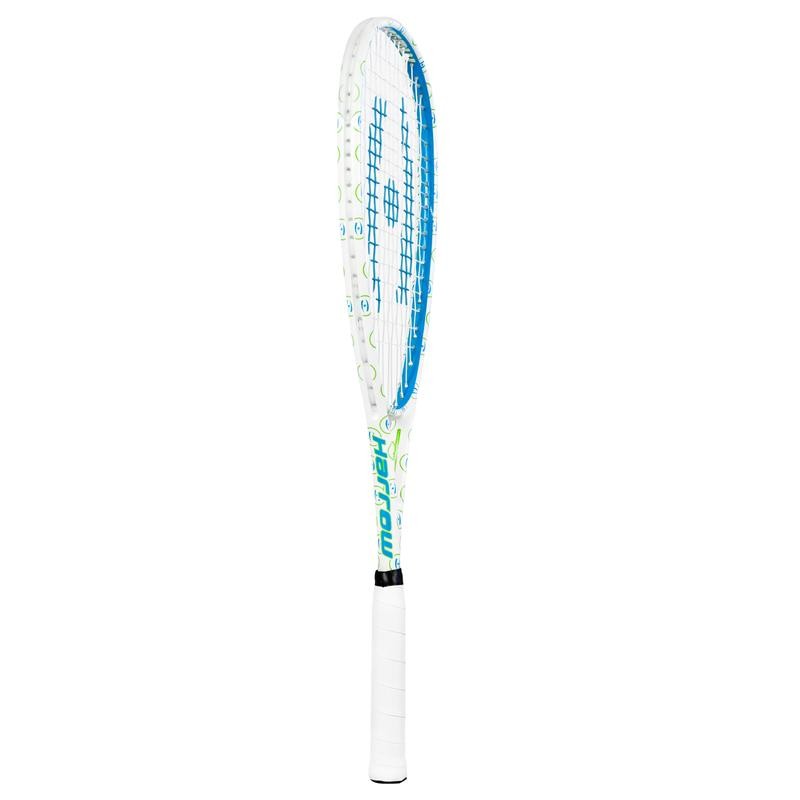 Harrow Junior 130 Squash Racquet - Color: White/Green/Blue