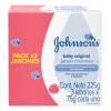 Jabn en barra para beb Johnsons Original 75g 3-pack