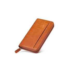 jxleichi Men's Long Wallet, Large Capacity, Long Wallet, Genuine Leather, Large Capacity, YKK Zipper, Made by First-class Wallets, Cowhide Leather, Coin Purse, Compact, Simple, Solid, Men's, Stylish,