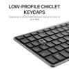 Rapoo E900T Portable Wireless Keyboard with Touchpad, Multi-Device HTPC Keyboard