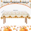 PUEVENYI 1PCS Fall Maple Pumpkin Tablecloth - 108 x 54