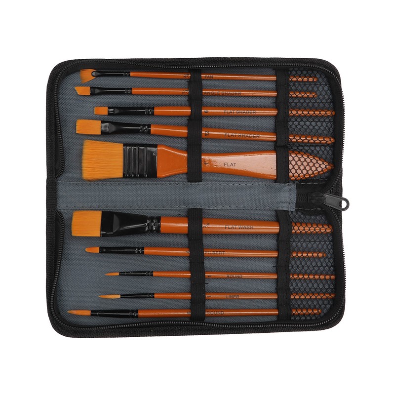 Oil Paint Brush Set Hand Tempered Ergonomic Handle Paint Brush