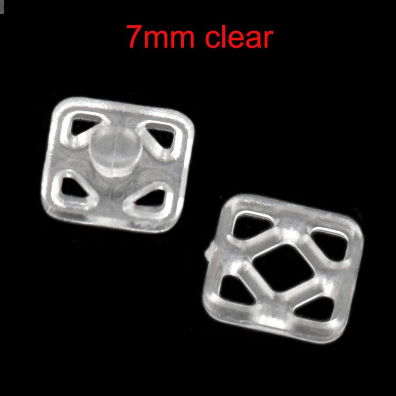 Bluemoona 60 Sets - 7mm Plastic Poppers Press Studs Sew