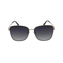 Zealous Charm Square Sunglasses (Gold with Black Gradient Lens)