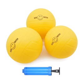 Aolowewin Roundnet Sports Replacement Balls Bulk, Mini Water Polo Balls, with Free Pump, for The Backyard, Beach, Park, Swimming Pool (8)