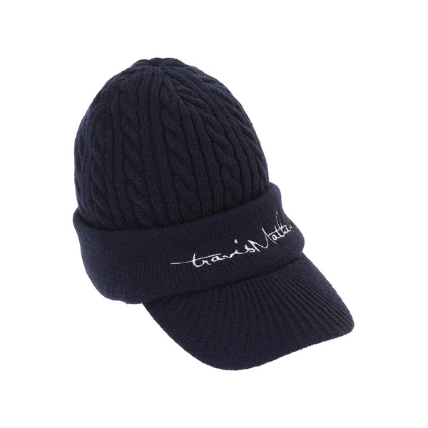 Travis Matthew 7AK928 Women's Knit Cap with Brim (Thermal Insulation,