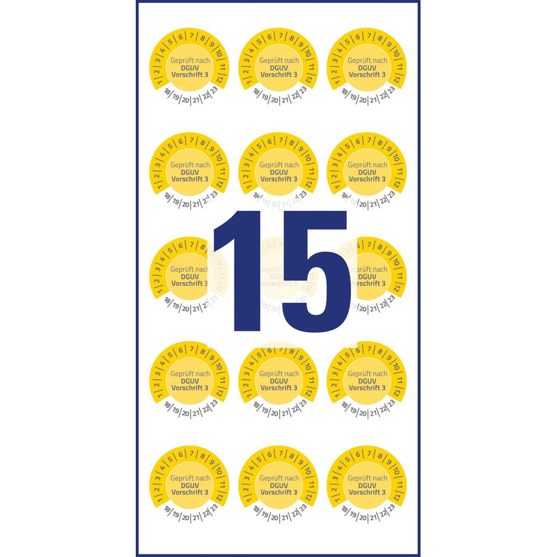 Avery Zweckform 6971 Test Badges, Ø 20 mm, 8 Sheets/120