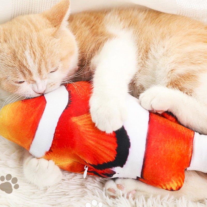 Set of 4, Cat Toy, Fish Emulation, Fish Emulation, Single
