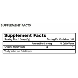 APS APS CREATINE MONOHYDRATE Powder HPLC Pure Potency 100 Servings 500g Grams Size
