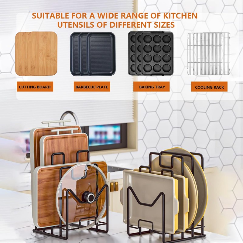 CYWDTYRDXZ Multifunctional Cutting Board Organizer, Cutting Board Holder Rack Baking