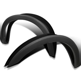 Spec-D Tuning 4PC Matte Black Front + Rear Textured Fender Flares Compatible with 1999-2007 Ford F250 F350 F450 Super Duty