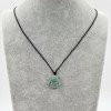 Dream Shop Jade Buddha Charm Pendant Necklace W/ Beads Cord