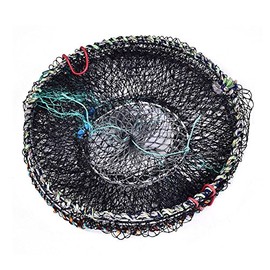 Tbest Collapsible Fishing Net Crawfish Traps, Portable Folding Fish Net Cage Lobster Crayfish Crab Shrimp Fish Trap Shrimp Cast Mesh Trap Fishing Equi