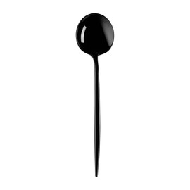 Solid Black Plastic Dinner Spoons, 8.1 Inch Heavy Duty, Pack of 480 - Disposable Soup Spoons, Bulk Flatware for Parties, Recyclable & BPA-Free, Durable Cutlery for Everyday Use