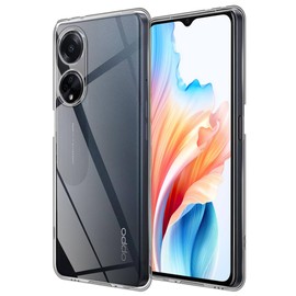 MEZON Ultra Slim Case for Oppo A18 4G – Premium Crystal Clear Back Case – Shock Absorption, Wireless Charging Compatible (Oppo A18 4G, Gel Clear)
