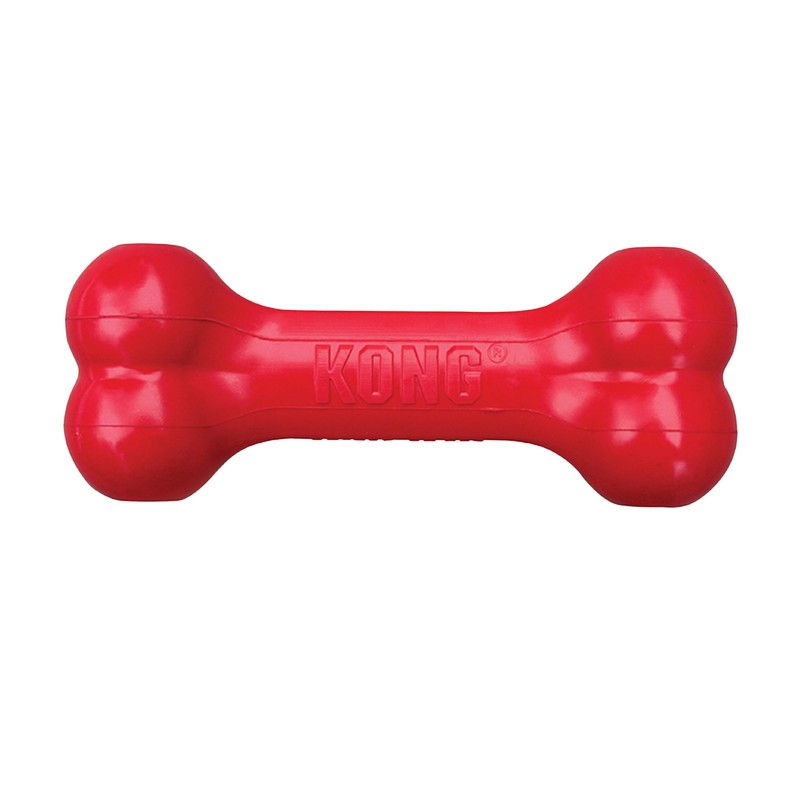 KONG Goodie Bone - Classic Durable Natural Rubber Dog Bone,