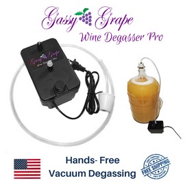 Gassy Grape Get Your Wine to Bottling Faster Hands-Free | Gassy Grape Wine Degasser Pro Pump