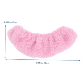 Gatuida Figure Skating Soakers Skate Covers Ice Skating Guards Elastic Plush Pink Blade Protectors for Adults and Boys and Girls Hockey Skates Easy On/Off Extends Blade Life