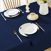 SASTYBALE Faux Linen Tablecloth Rectangle Waterproof Wrinkle Resistant Textured Table