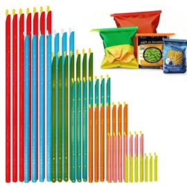 49 PCS Chip Clips & Bag Sealers, Reusable Food Bag Clips with 7 Sizes
